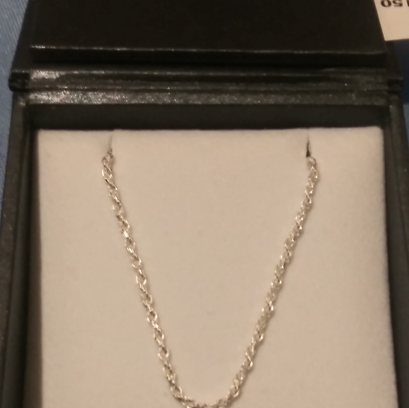 ✨NEW✨ 💎Cut 20" Silver Rope Chain  925s Italy - Picture 3 of 3